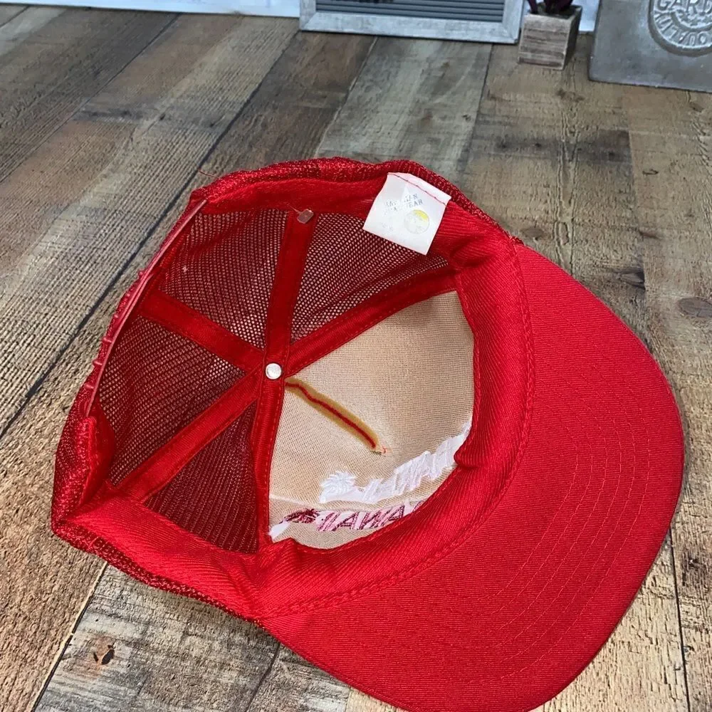 Vintage hawaii Trucker Snapback Hat 1990s‎